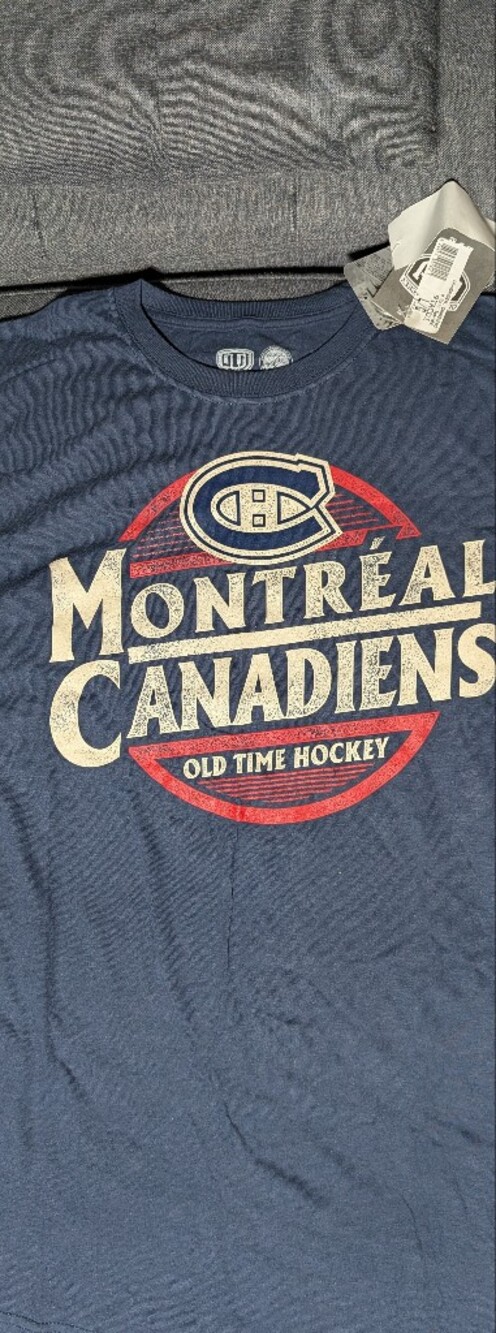 NWT Old Time Hockey Montreal Canadiens Retro T-Shirt Large NHL